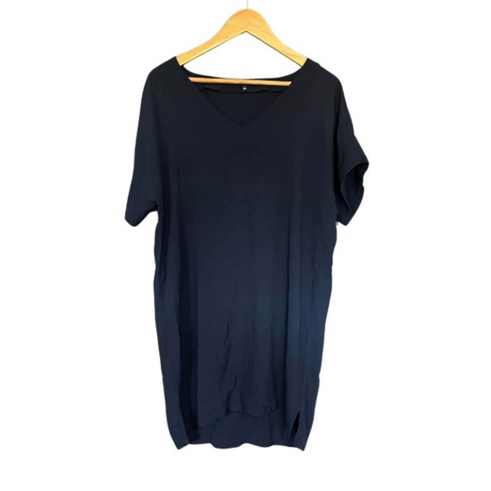Madewell Navy Blue V-Neck Tunic Dress